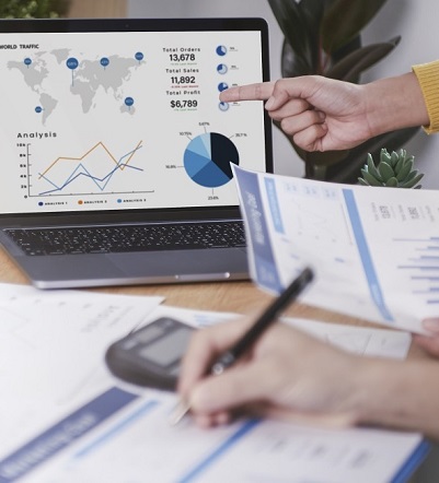 Businesspeople meeting plan analysis graph company finance strategy statistics success concept and planning for future in office room.